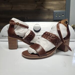 Lucky Brand Brown Block Heel Sandals